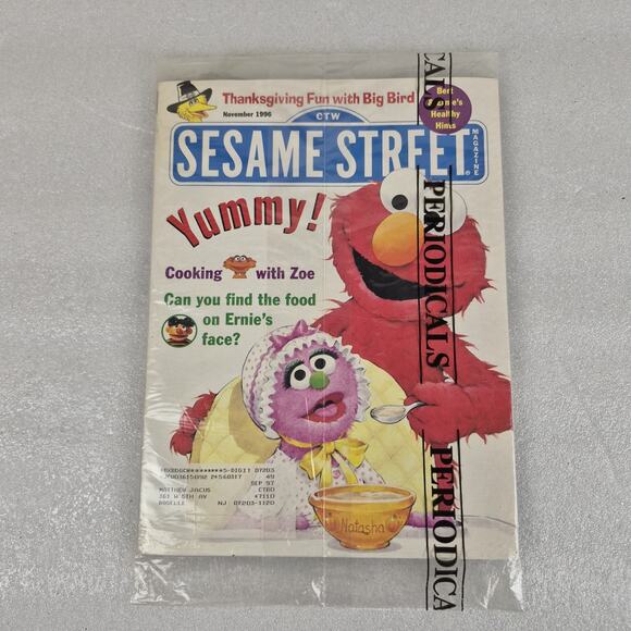 Vintage Sesame Street & Sesame Street Parents Magazine Nov. 1996 New. SEALED - Picture 2 of 3